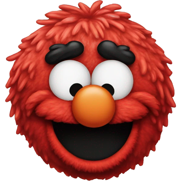 Cute Elmo head emoji