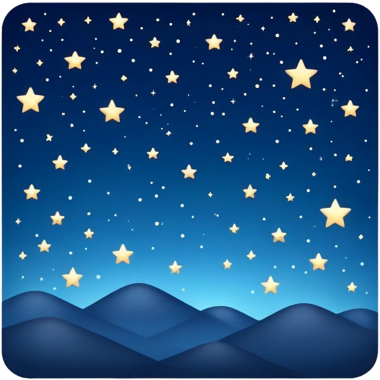 Night sky with stars for 'As Long As You Love Me' by Backstreet Boys emoji