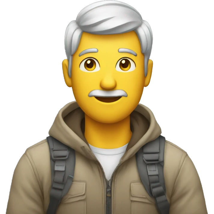 Homem no celular emoji