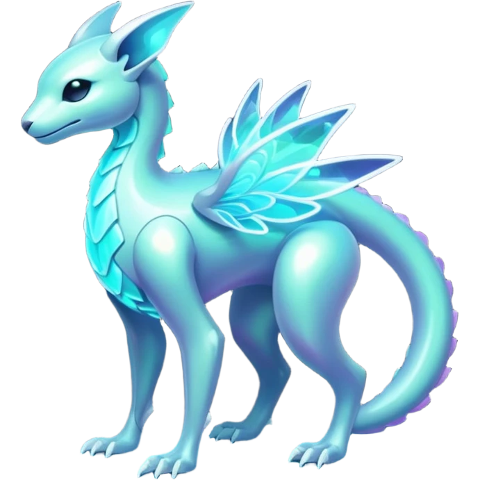 Futuristic Ethereal Modern Fakémon-creature-hybrid Full Body emoji