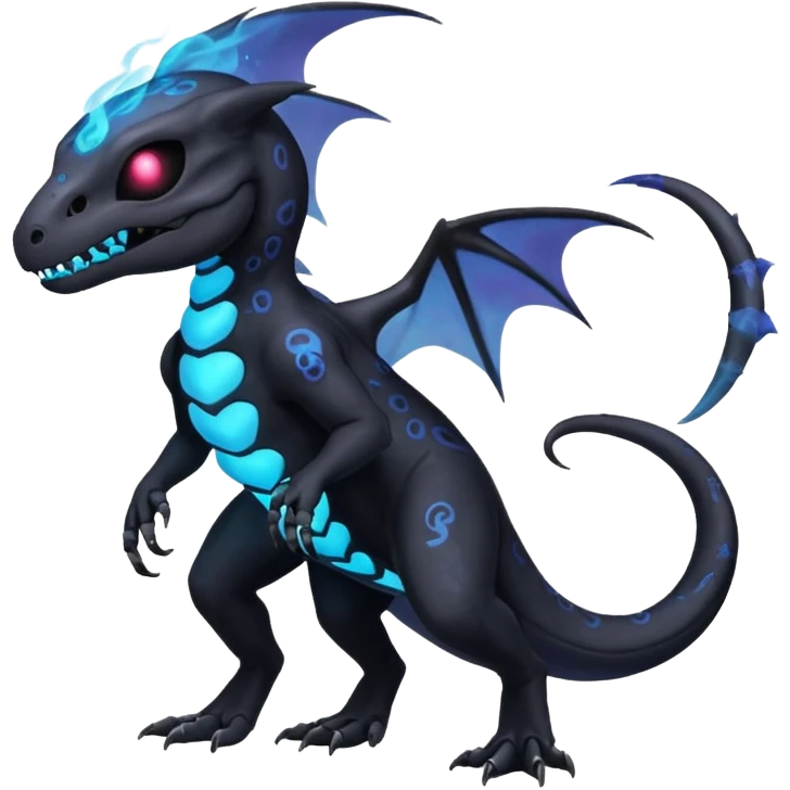 Nebulae Salandit-Duskull-Noibat-Fakémon-hybrid-creature (full body)  emoji