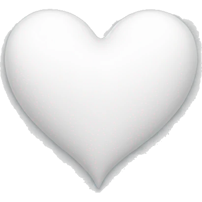 White heart  emoji