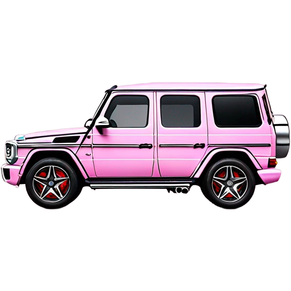 entire Mercedes-Benz G63 AMG light pink emoji