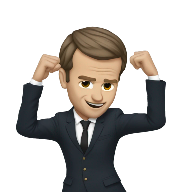 Macron qui dab emoji