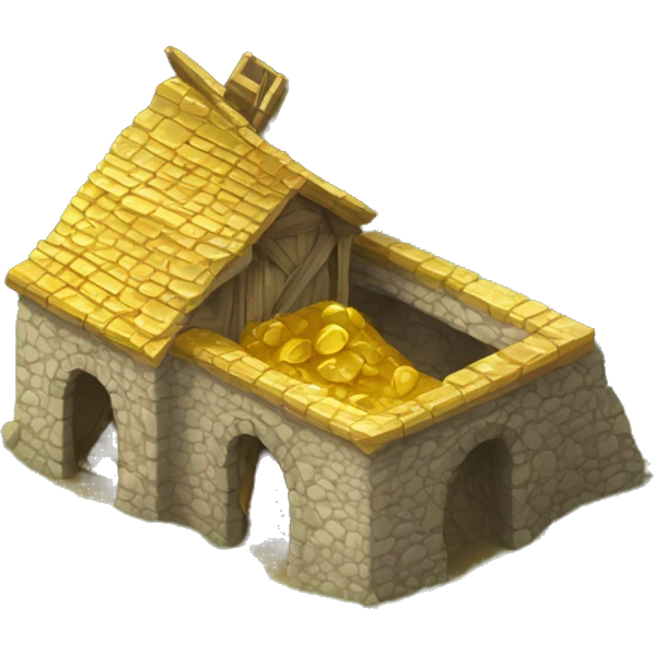 medieval gold mine building emoji