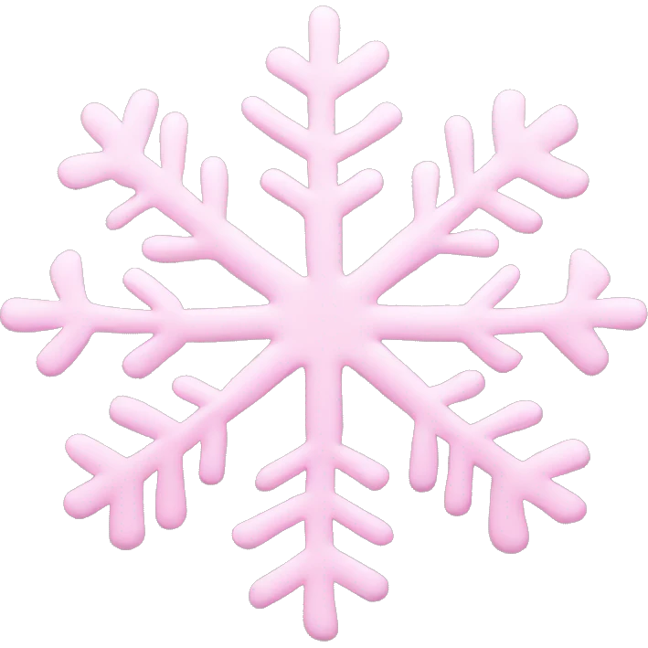 pastel pink snowflake  emoji