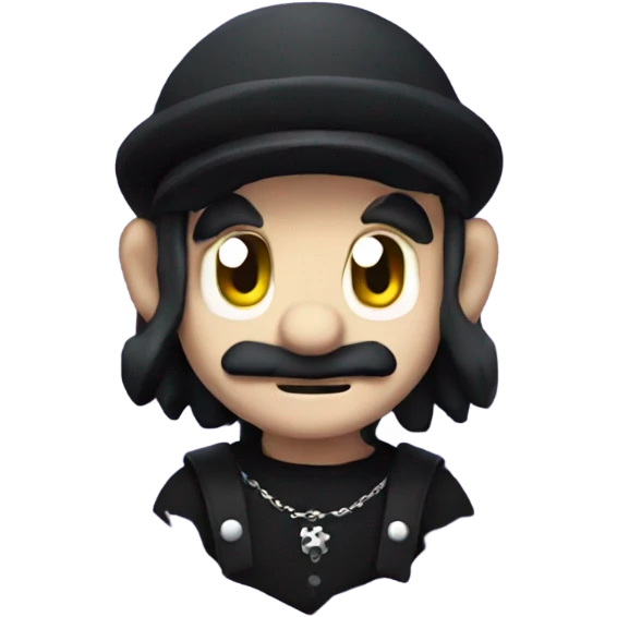 Goth Mario emoji