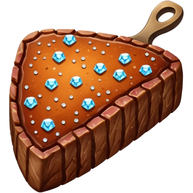 алмазный стейк, no background emoji