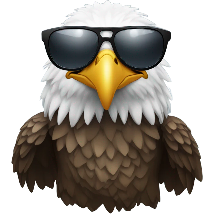 Eagle wearing sunglasses emoji