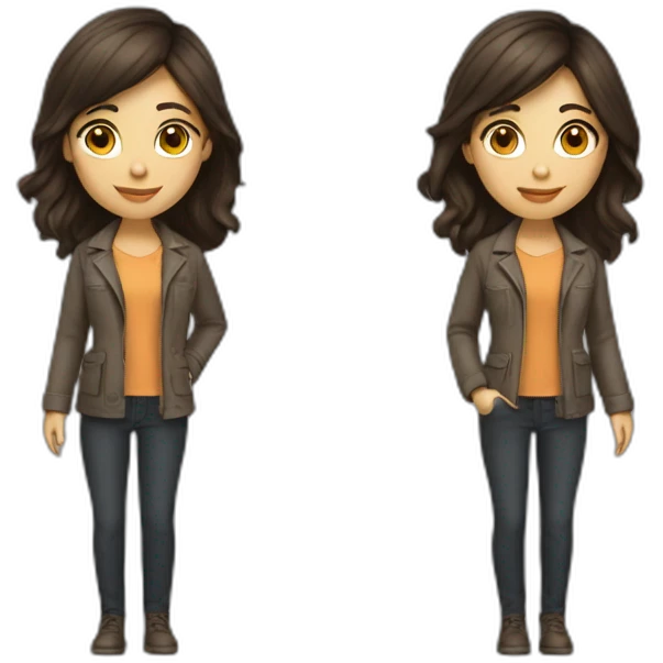 girl architect brunette emoji