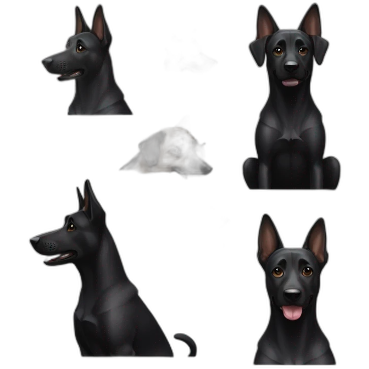 black-dog-malinois-painter emoji