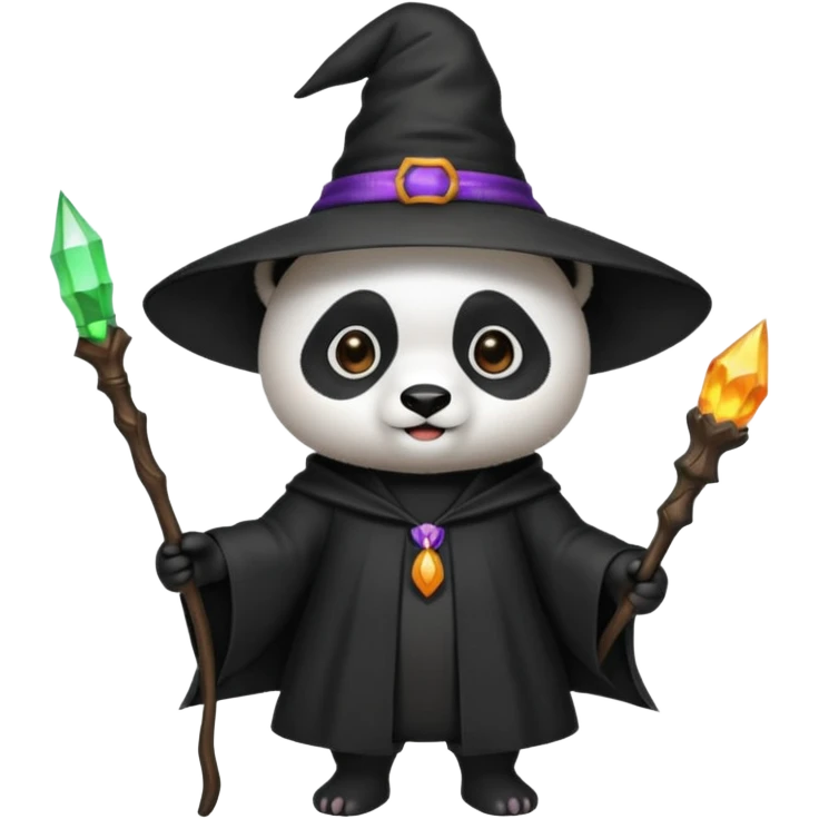 panda in role witch emoji