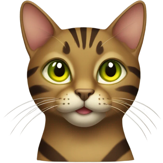 Brown cat emoji