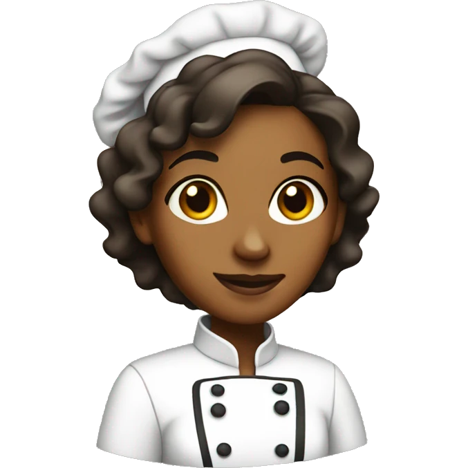 brown girl chef emoji