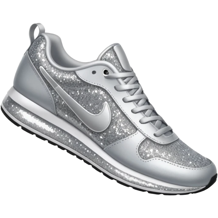 glitter running shoes no brand emoji