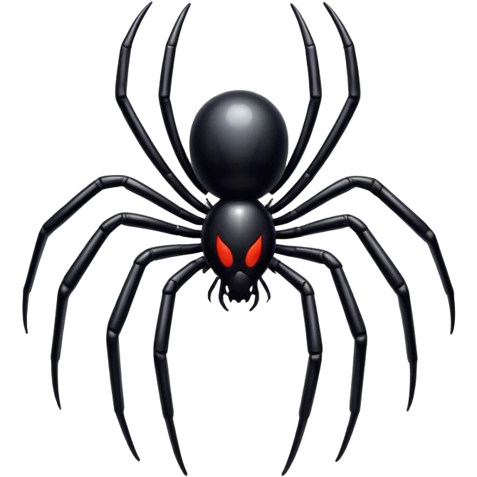Black spider  emoji