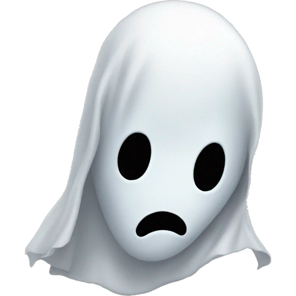 ghost with no face emoji