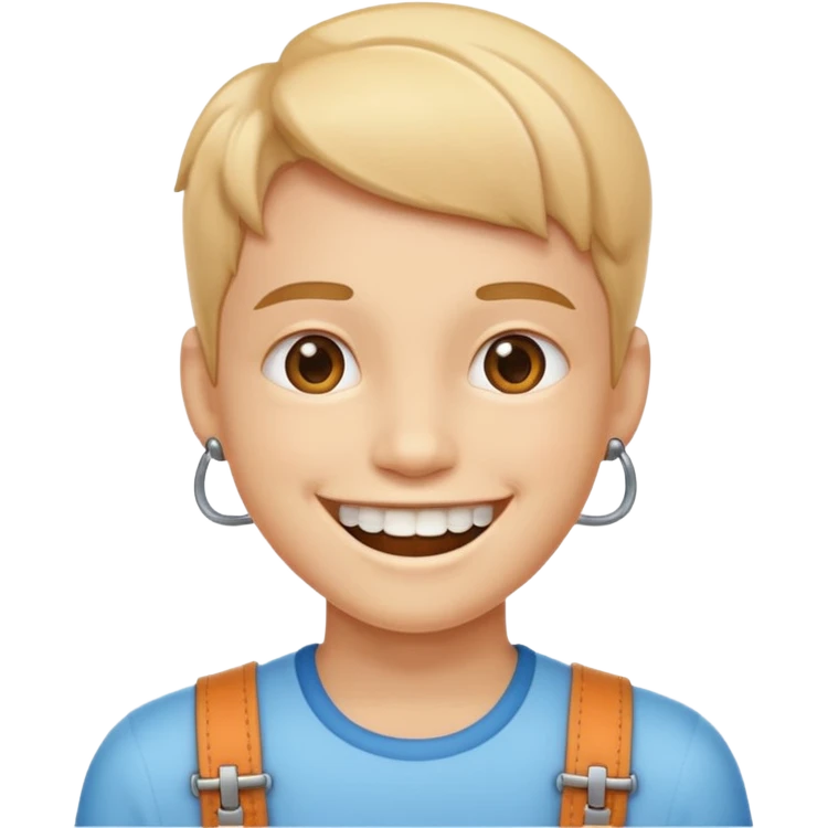 Emoji avec un appareil dentaire  emoji