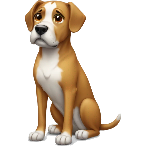 very sick dog emoji
