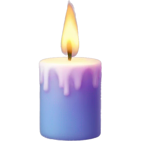 Aesthetic candle emoji