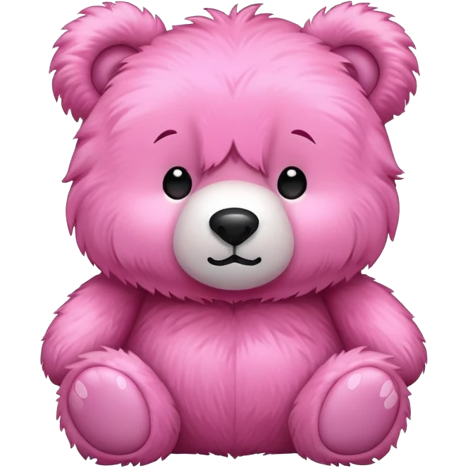 Pink bear emoji