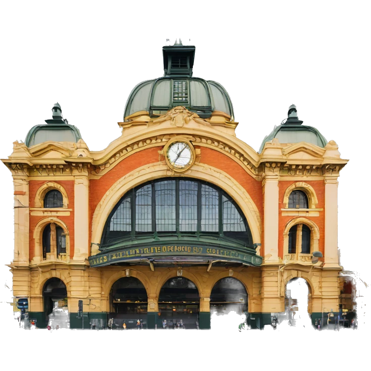 Flinders street station Melbourne emoji