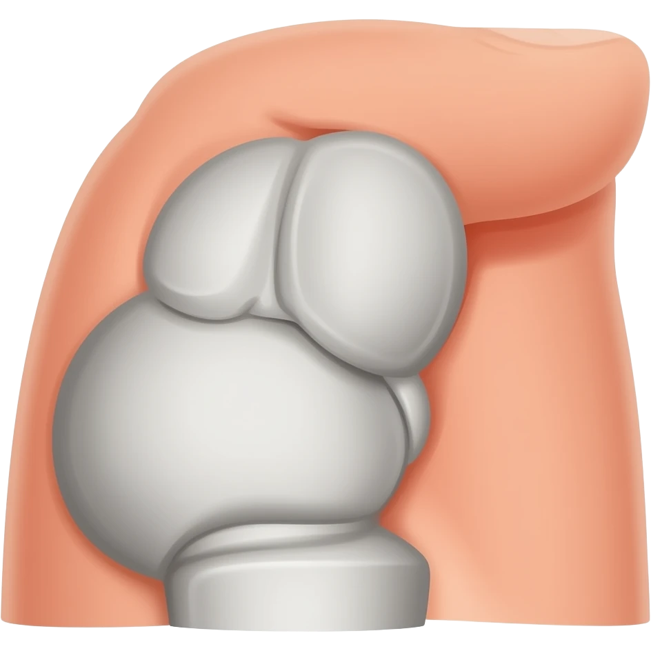 body emoji where elbows and knees zoomed in two parts next to each other and thats it emoji