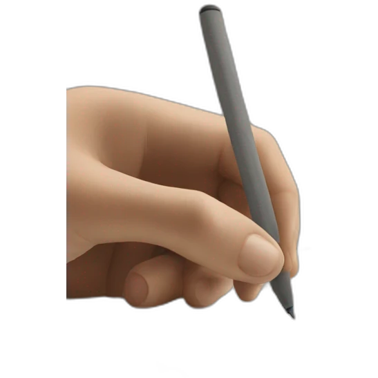 human writing emoji