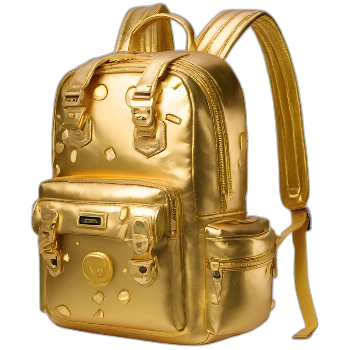 sprayground-golden-backpack emoji