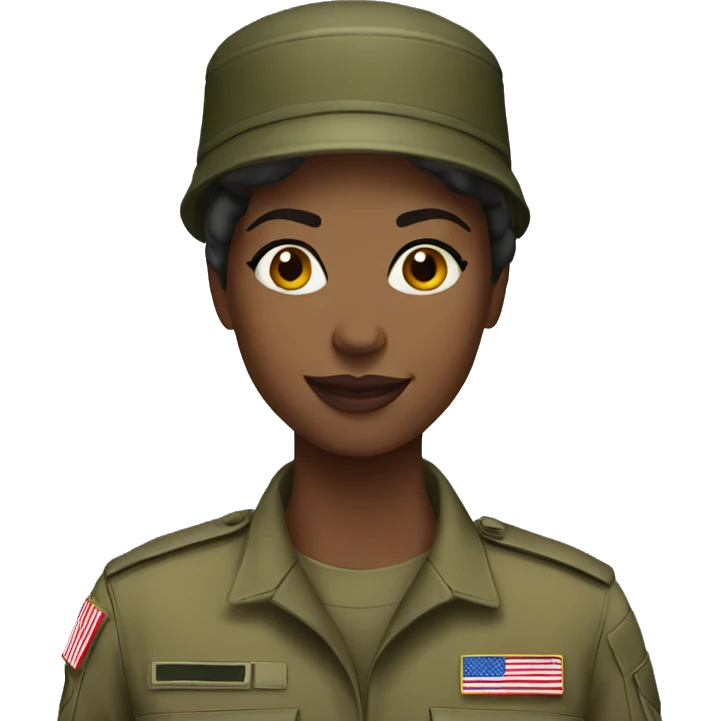 Female army soldier emoji