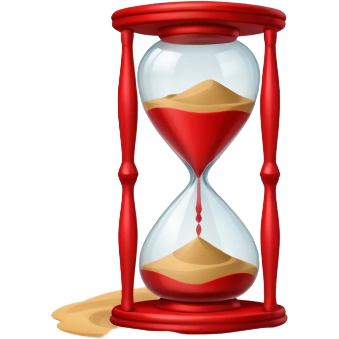 red Hourglasse emoji