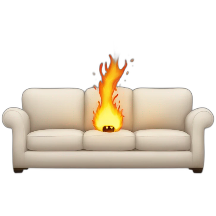 Ivan set the sofa on fire emoji