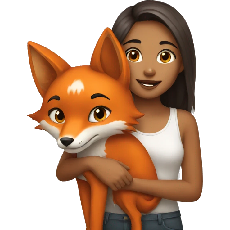 Girl With fox emoji