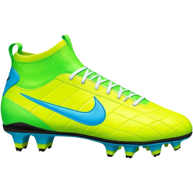 soccer cleats bright neon colors emoji