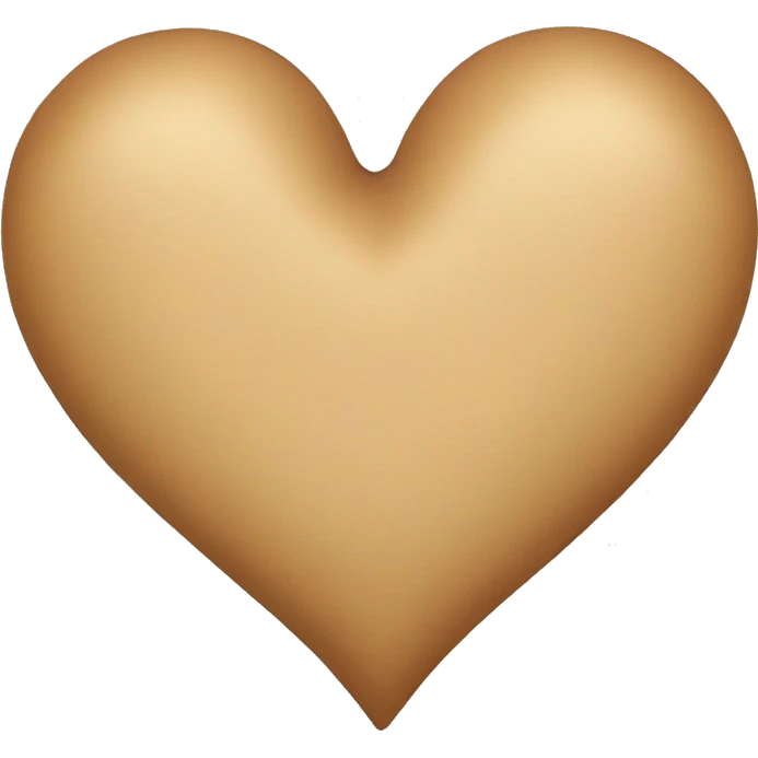 very light brown heart emoji