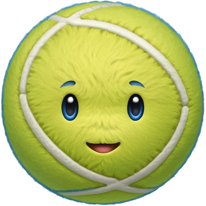 full blue tennis ball emoji