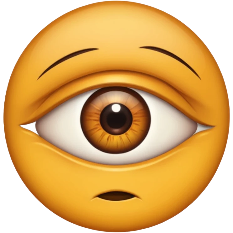 brown eye emoji