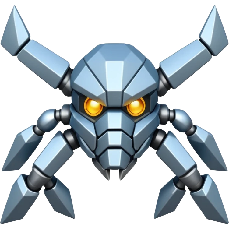 Haz un emoji del Pokémon metagross y 1ue sea fiel al pokemos emoji