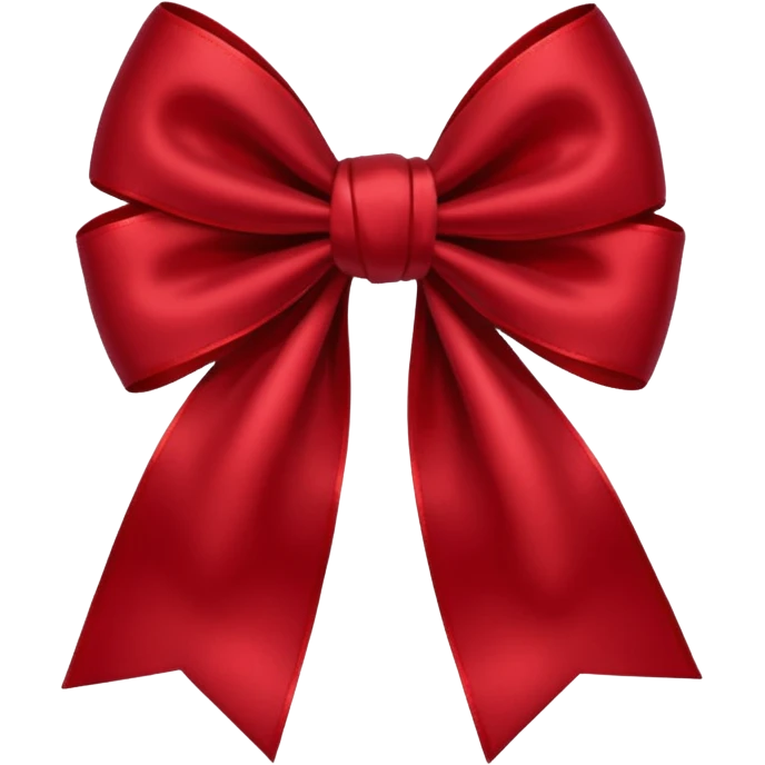 dark red bow emoji