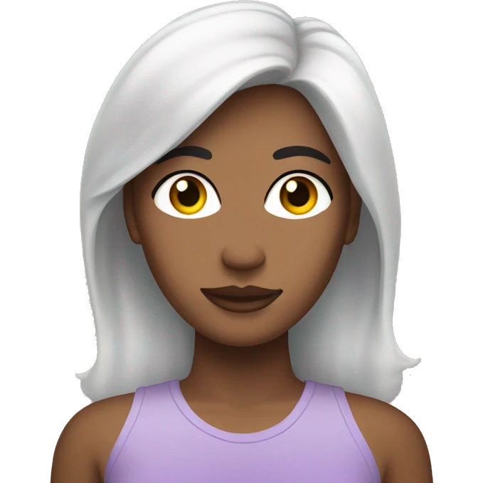 transgender pretty woman, with transgender colours emoji