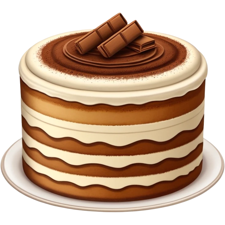 Tiramisu cake emoji