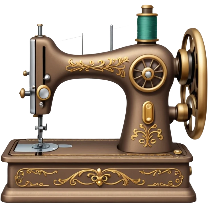 a light brown old fashioned sewing machine emoji