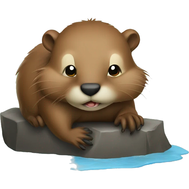 Beaver chilling emoji
