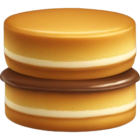 Alfajor de dulce de leche emoji