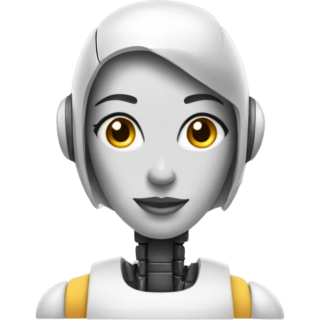 female robot for service center emoji