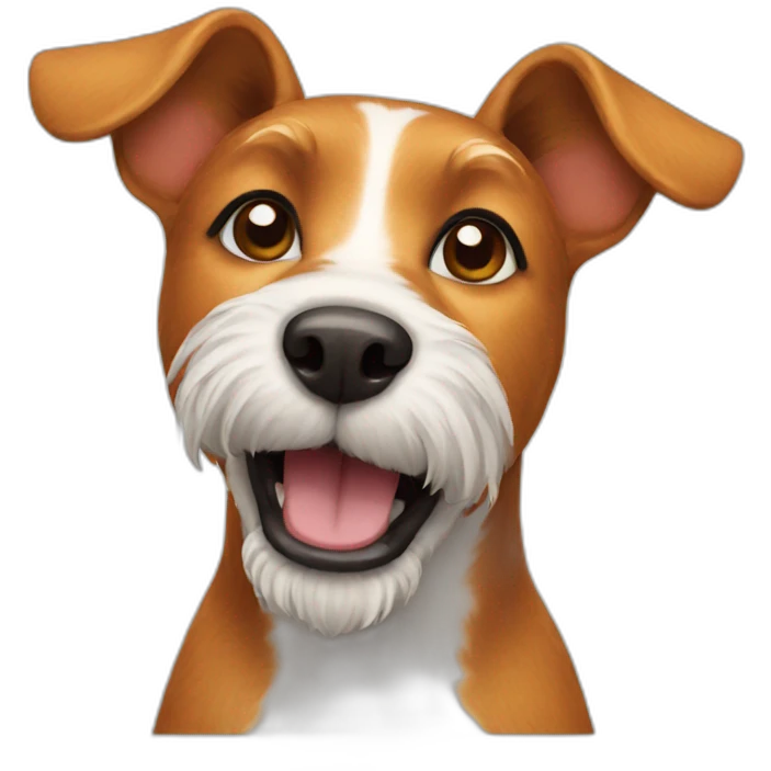 ginger terrier dog emoji