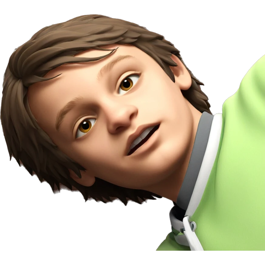 lonely boy in solitude emoji