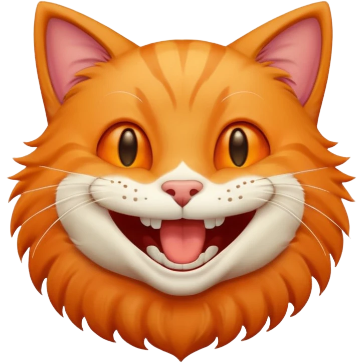 Cat laughing  emoji