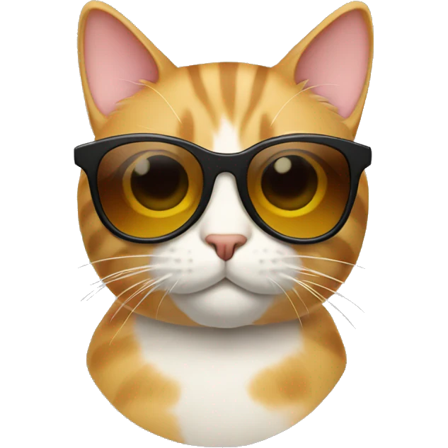 Cat with sunglasses emoji