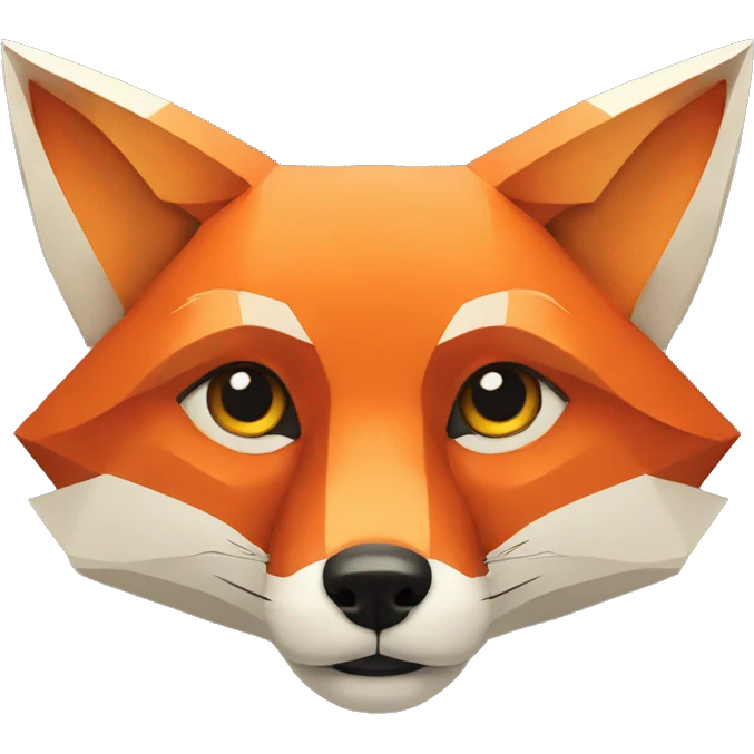 Geometric Fox emoji